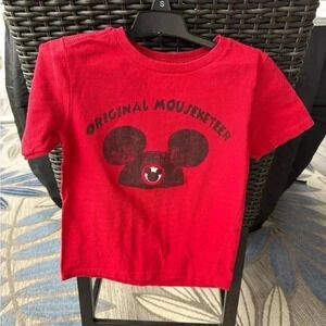 Disney‎ Store Little Boys Original Mouseketeer Short Sleeve Shirt Size Small 5/6